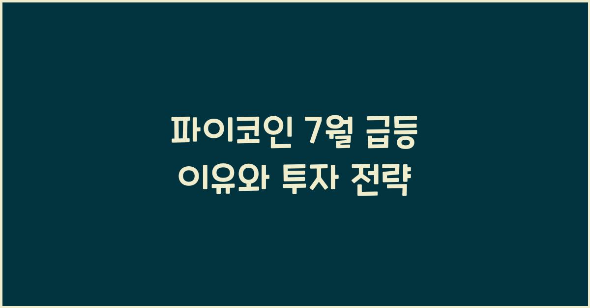 파이코인 7월