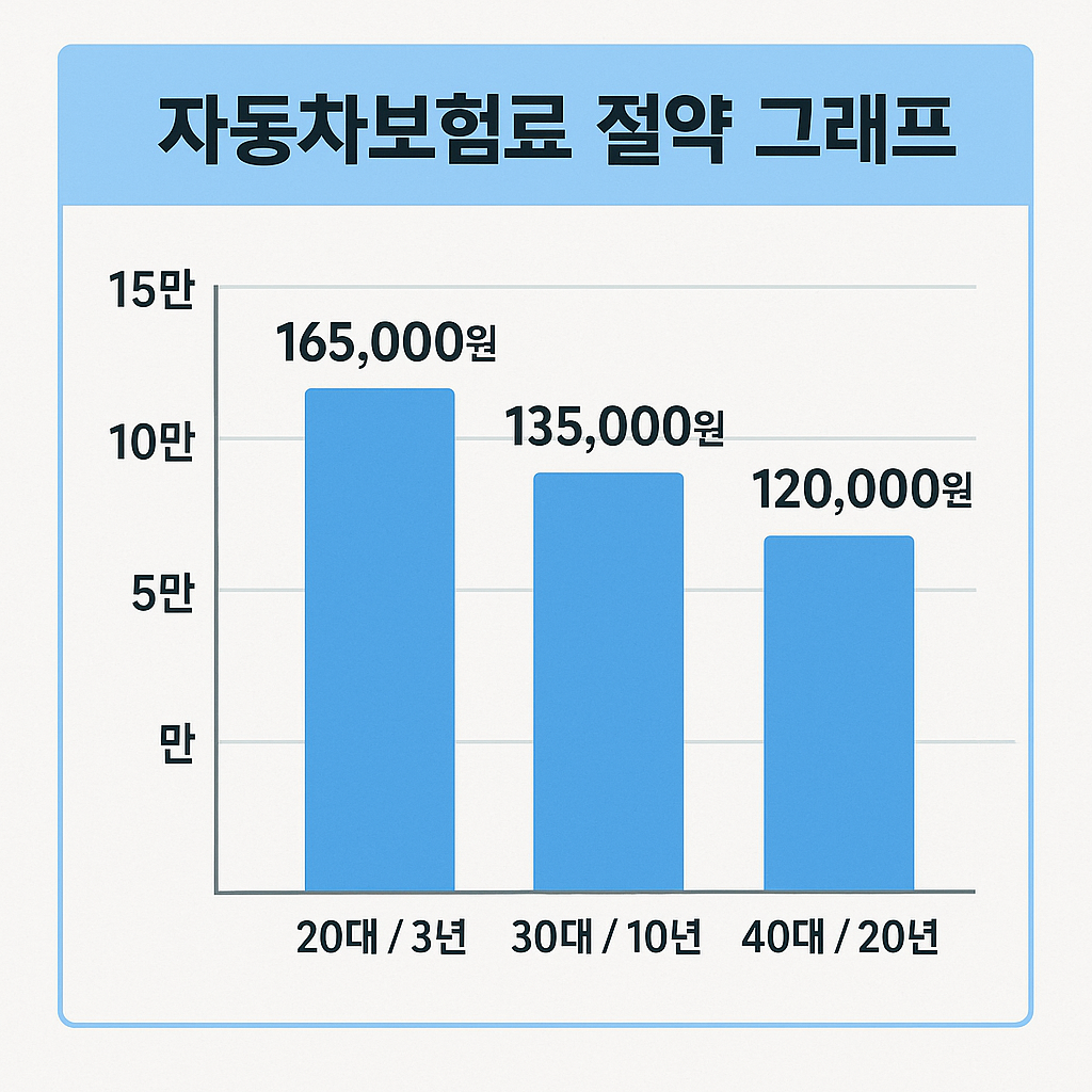 자동차 보험료 절략 그래프 관련 사진