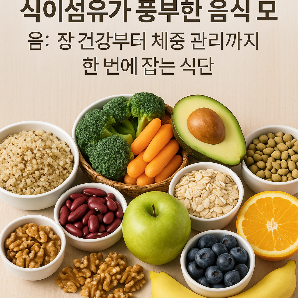 식이섬유가 풍부한 음식 모음: 장 건강부터 체중 관리까지 한 번에 잡는 식단