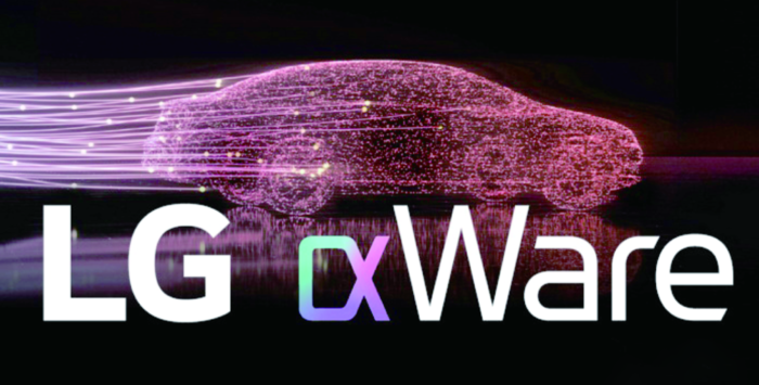 LG전자가 개발한 소프트웨어중심차량(SDV) 솔루션 ‘LG 알파웨어’ 의포스터.