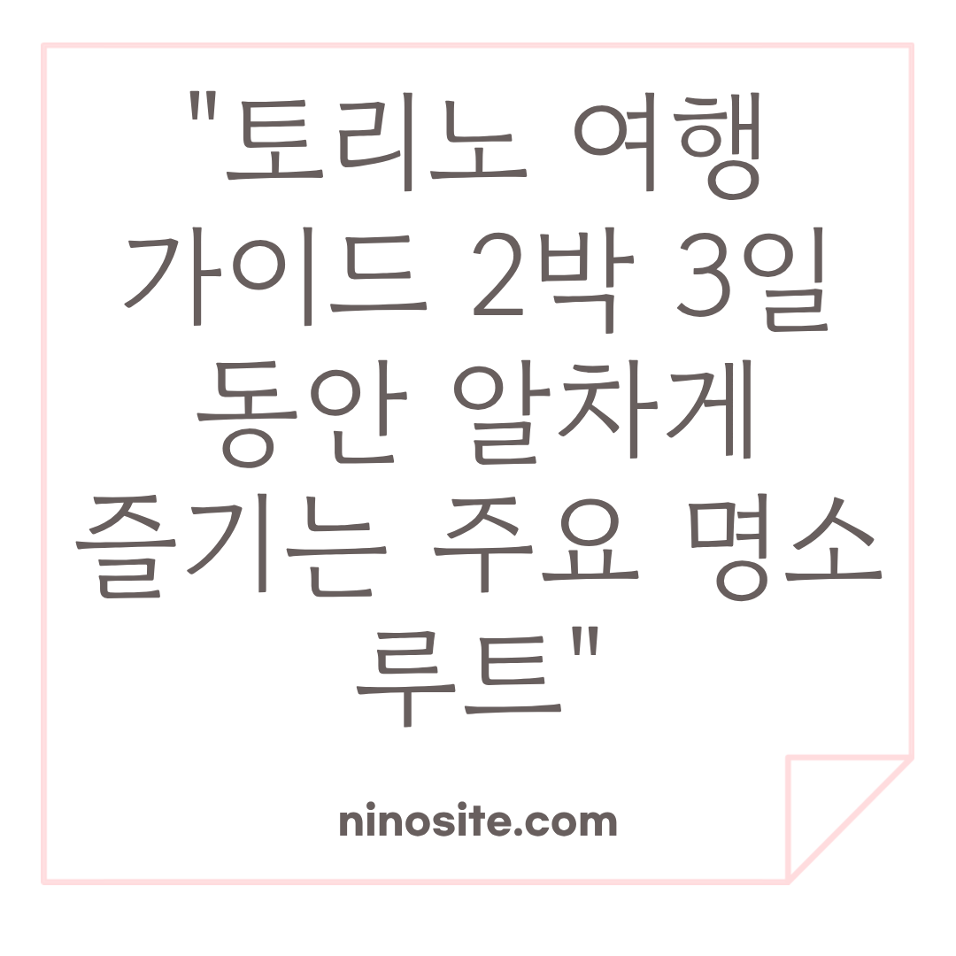 토리노 여행 정보 이미지