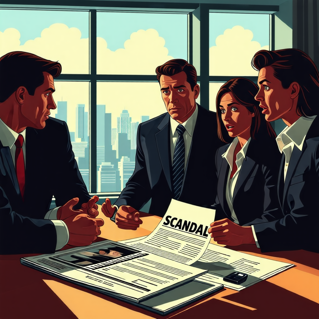 세계기업 스캔들과 관련 사진