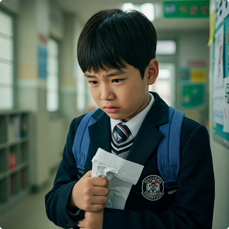 불안이 많은 초등학생