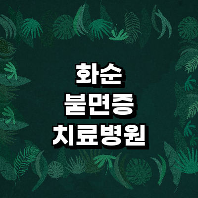 화순군 불면증