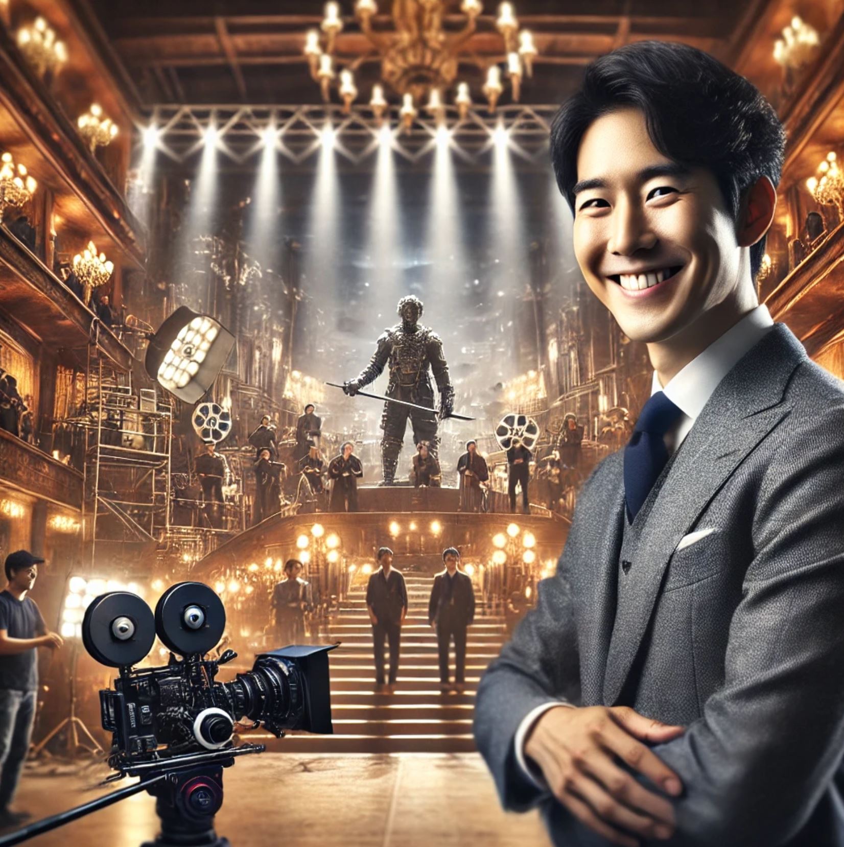 초호화 한국 영화를 제작하고 있는 영화 감독