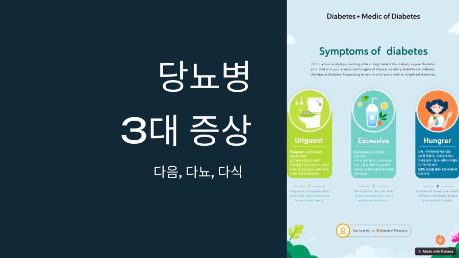 당뇨병 3대 증상