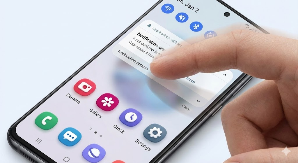 갤럭시 One UI 8.5 3D 아이콘 및 알림창 디자인