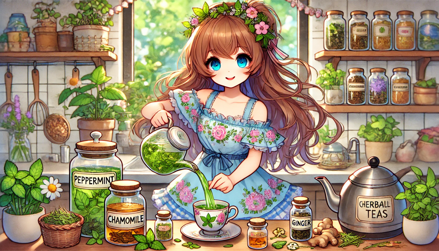 허브로 만드는 건강 음료