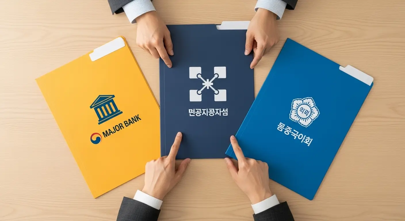 1금융권 주거래 은행, 대출 비교 플랫폼, 정책 모기지 상품을 꼼꼼히 비교하며 최저금리를 찾는 모습