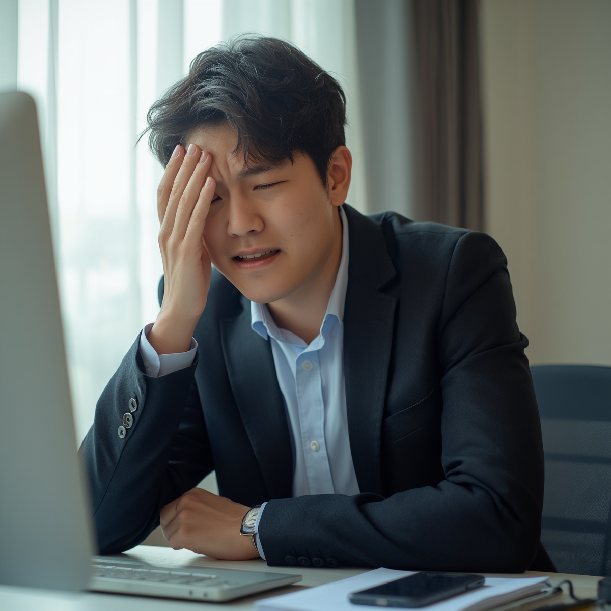 자도 피곤한 이유를 보여주는 직장인 모습