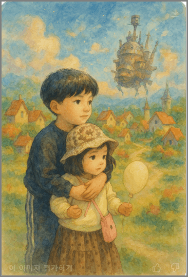 챗GPT의 지브리 스타일 이미지 생성: 따뜻한 수채화 스타일