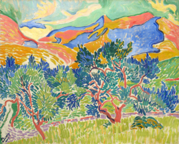 앙드레 드레의 작품(Mountains at Collioure)