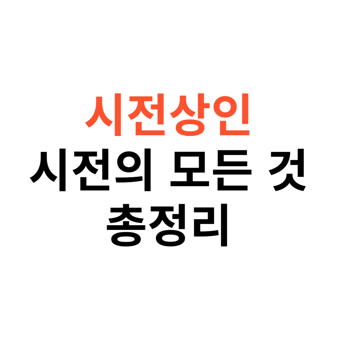 시전상인, 그리고 시전의 모든 것