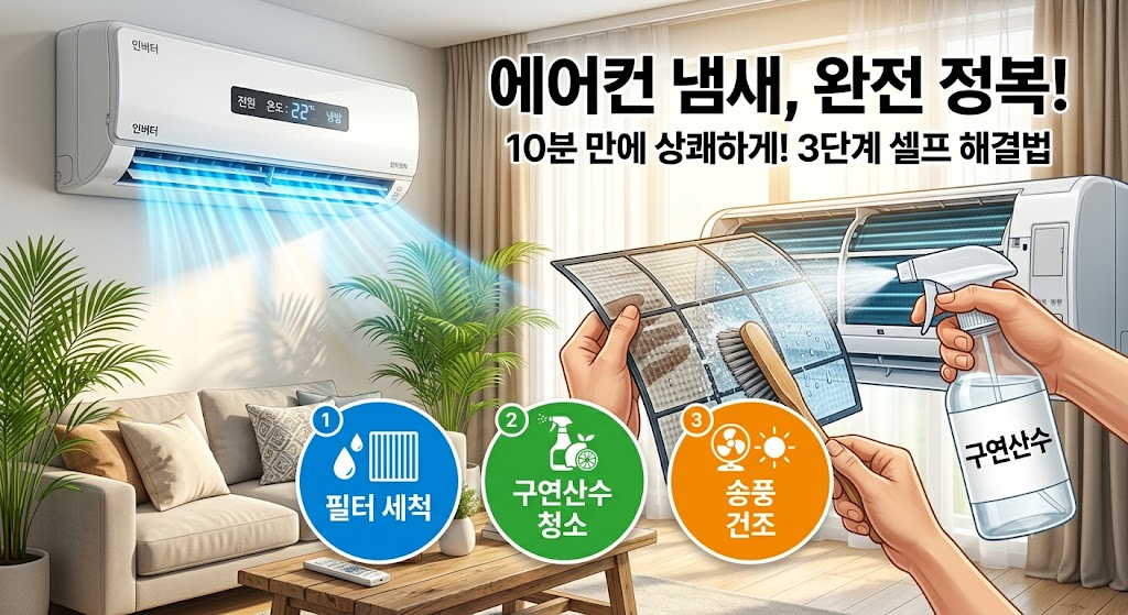 에어컨 냄새 없애는 방법