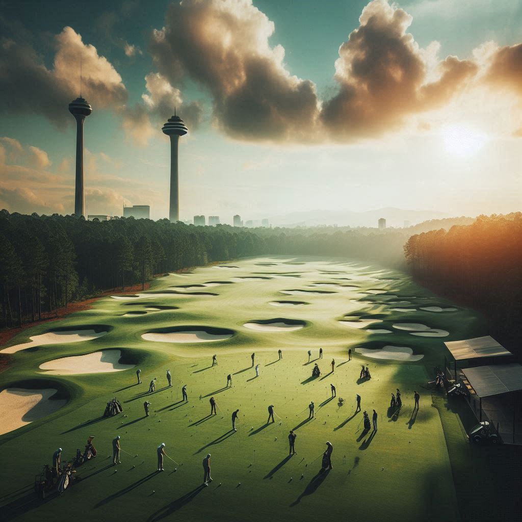 실외골프연습장 배경