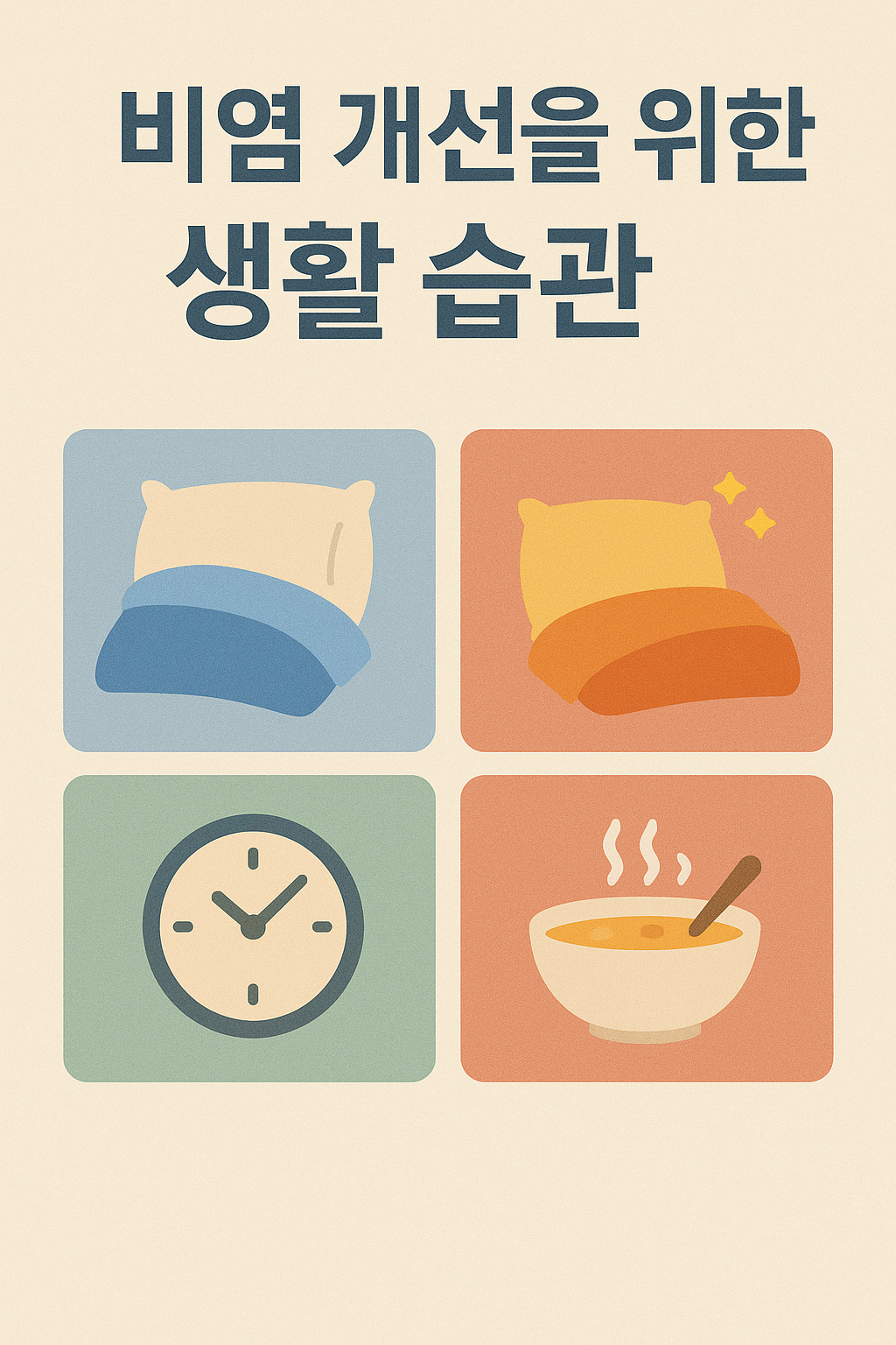 비염 개선을 위한 생활 습관