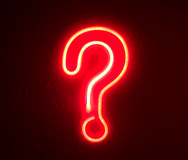 물음표, 네온사인