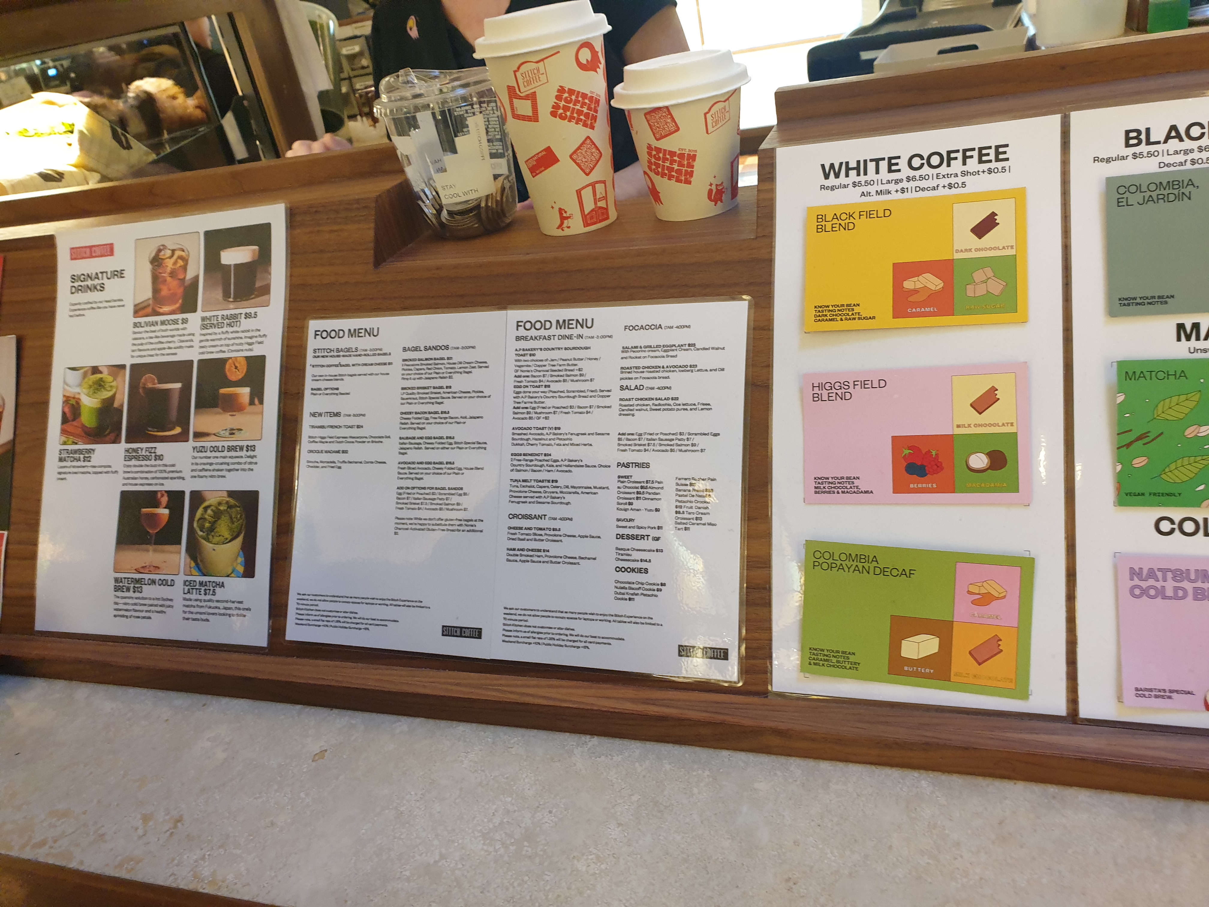 시드니 스티치 커피(Stitch Coffee): 특별한 공간의 특별한 카페_메뉴2