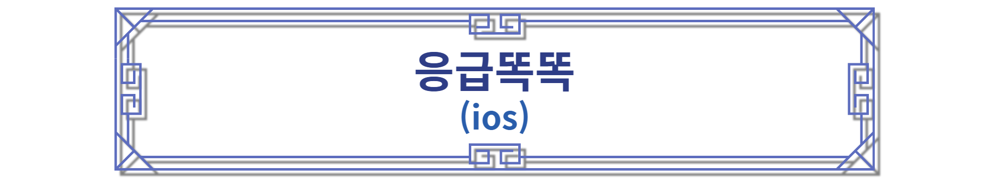 응급똑똑 ios