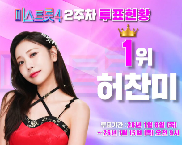 미스트롯4 대국민 응원 투표 방법