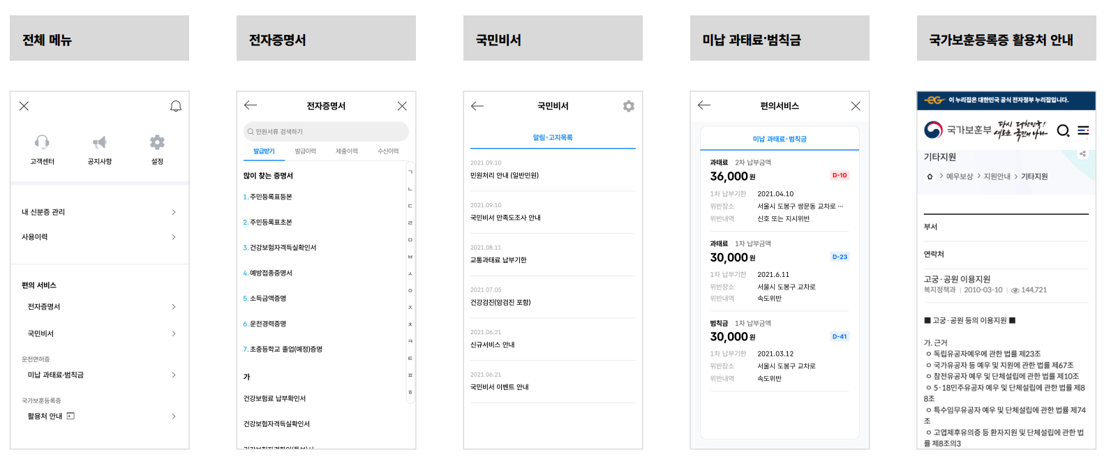 모바일 신분증 발급방법 (운전면허증, 국가보훈등록증)