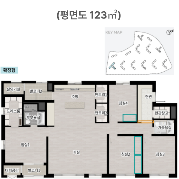 클러스터용인 경남아너스빌 평면도