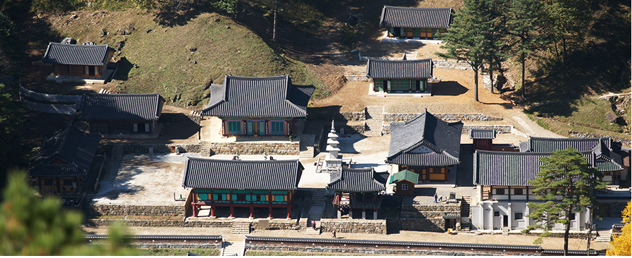 절, 산 , 기와, 산사 석타, 나무