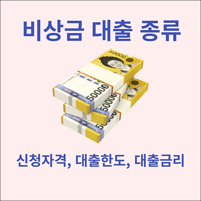 비상금 대출 종류와 신청자격