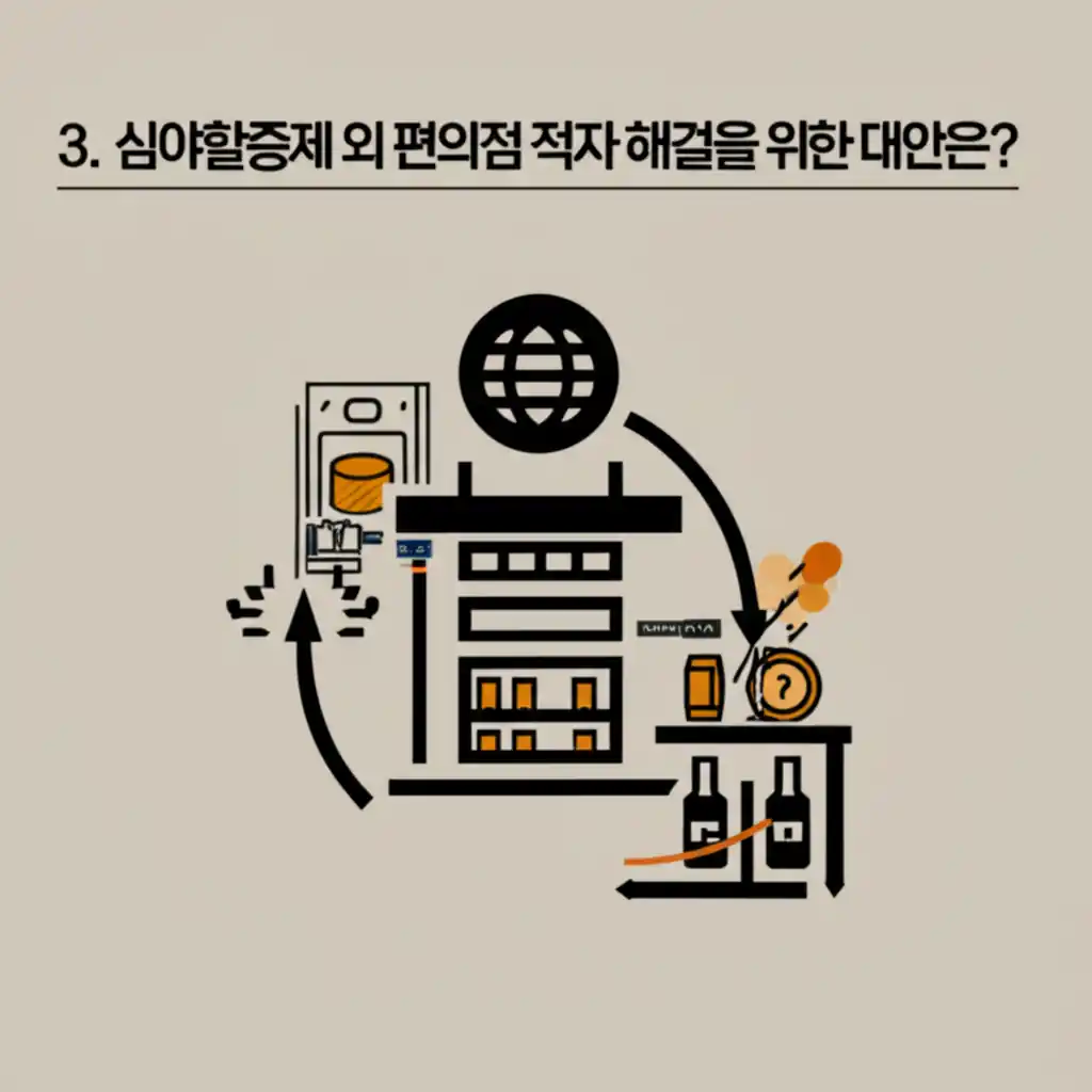 심야할증제 외 편의점 적자 해결 대안을 논의하는 모습.