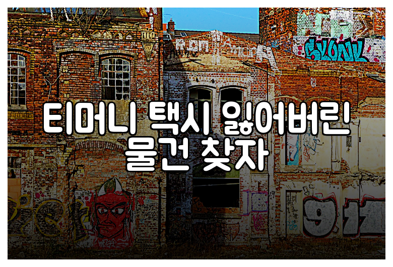 티머니 택시 잃어버린 물건 찾자