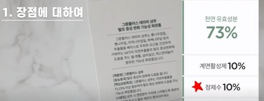 그룬 플러스 샴푸 장점 