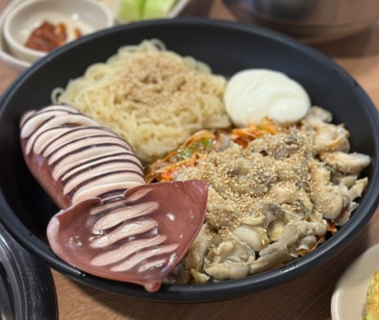 백골뱅이오징어무침