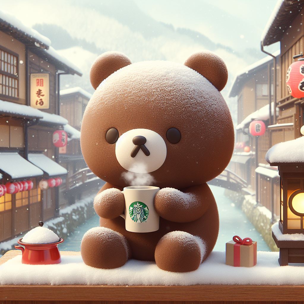 커피마시는 곰돌이