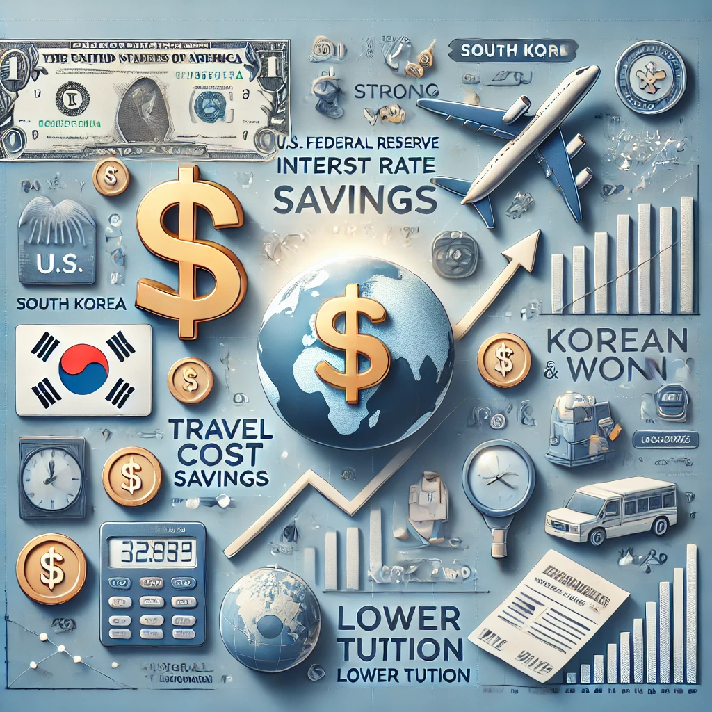 미국 금리 인하로 원화 환율이 변동될 때, 해외여행·유학 비용 절감의 기회!