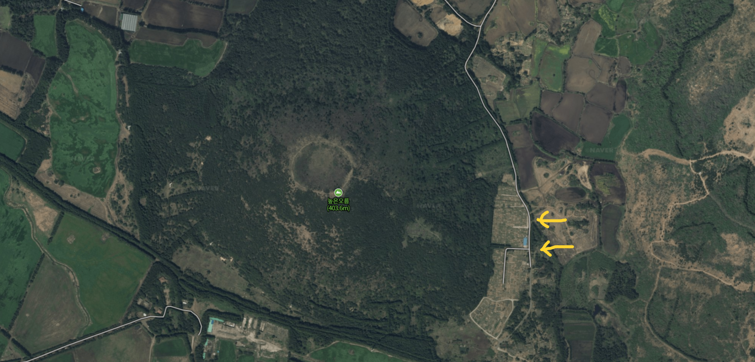 높은오름 위치