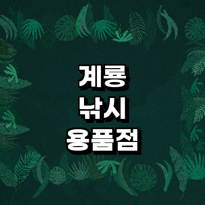 계룡시 낚시용품