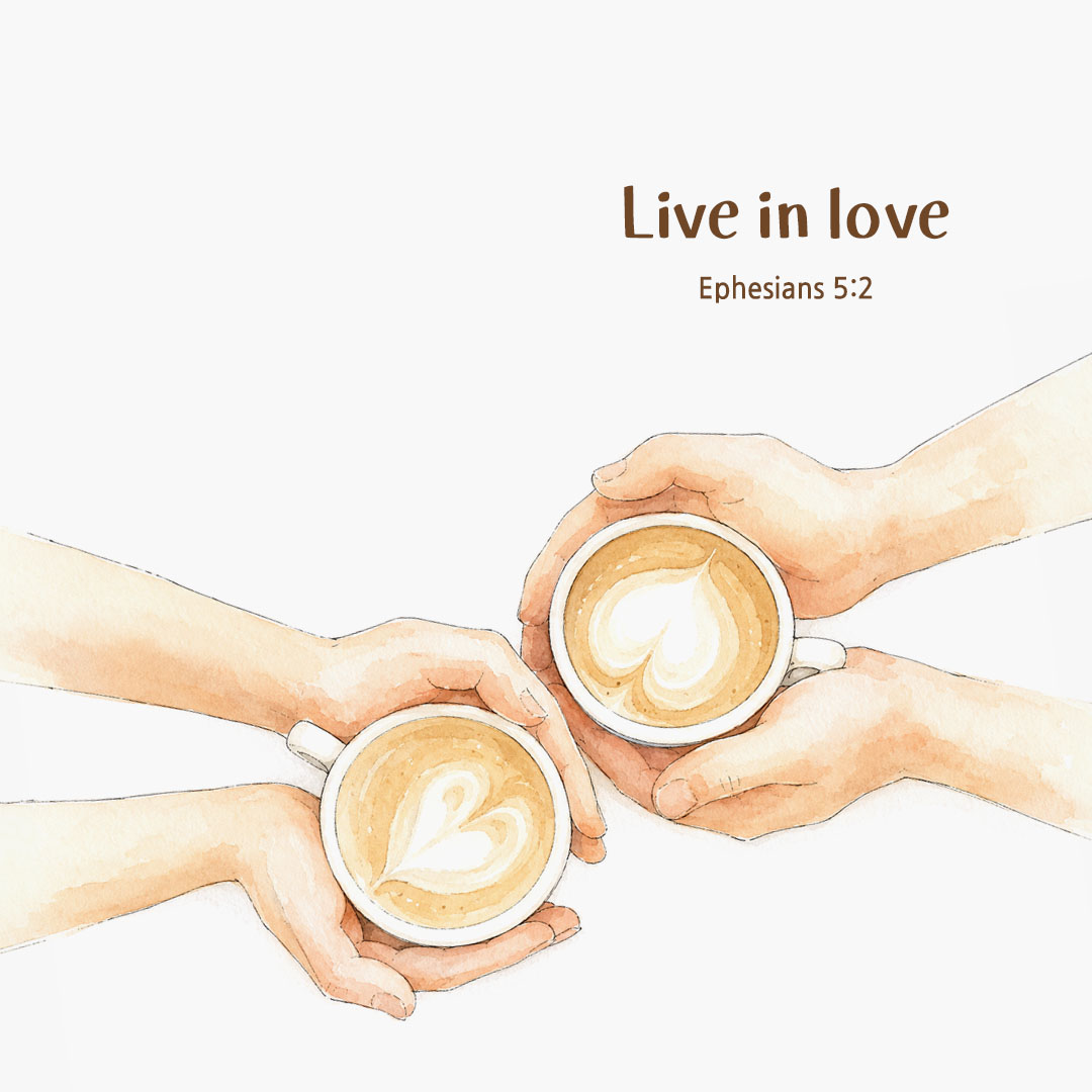 Today's Bible verse card Ephesians 5:2 scripture image