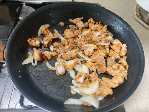 남은 호치킨 메가순살로 만든 초간단 치킨마요 덮밥 레시피(내돈내산)