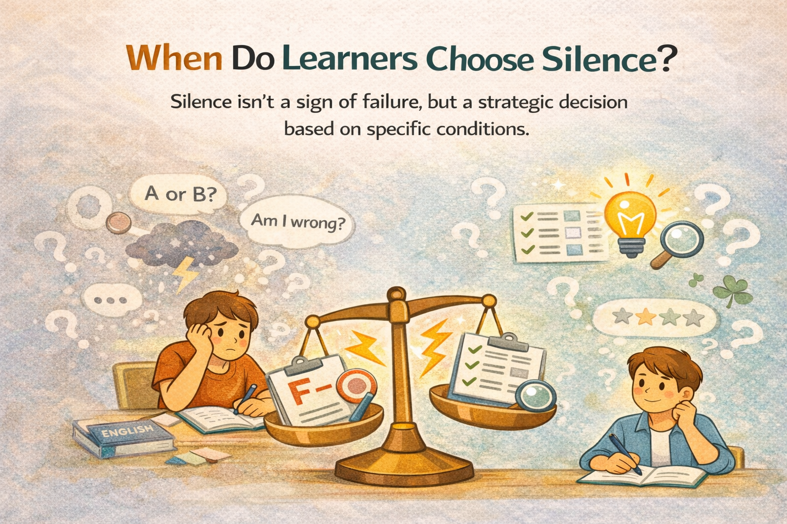 학습자는 언제 침묵을 선택하는가