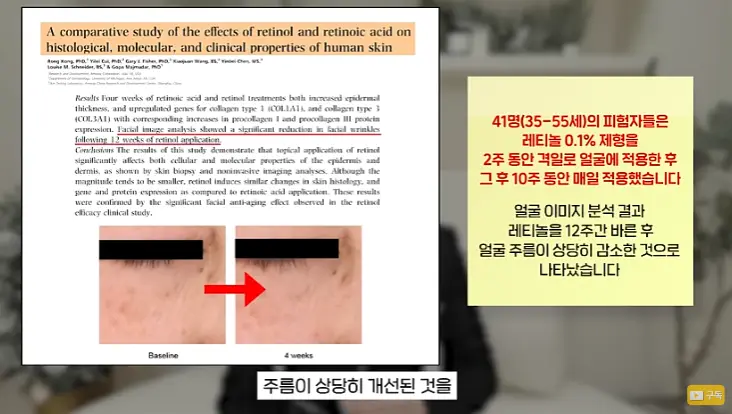 레티놀-주름-개선