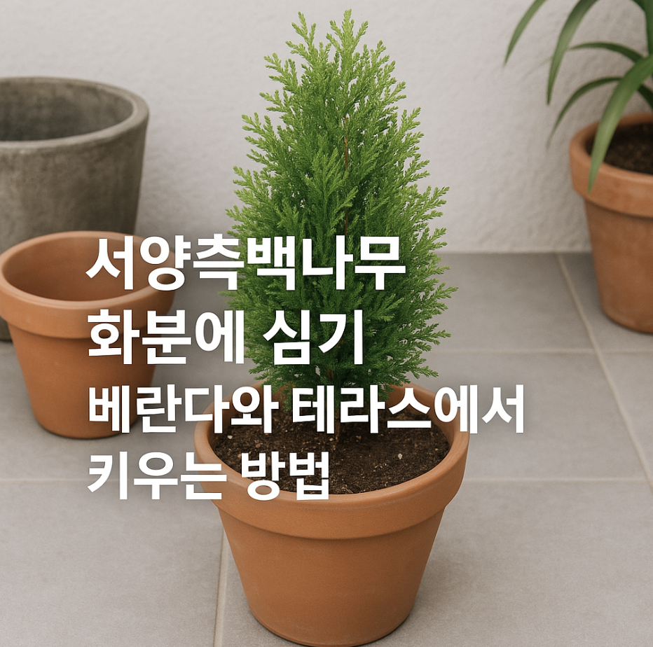 서양측백나무 화분에 심기, 베란다와 테라스에서 키우는 방법