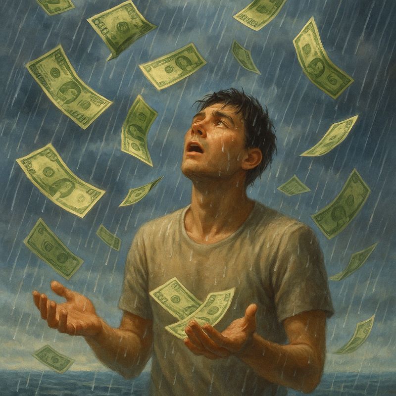 돈벼락 맞는 꿈 해몽 – 과연 길몽일까?