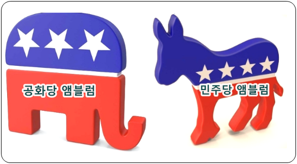 공화당 코끼리 , 민주당 당아귀