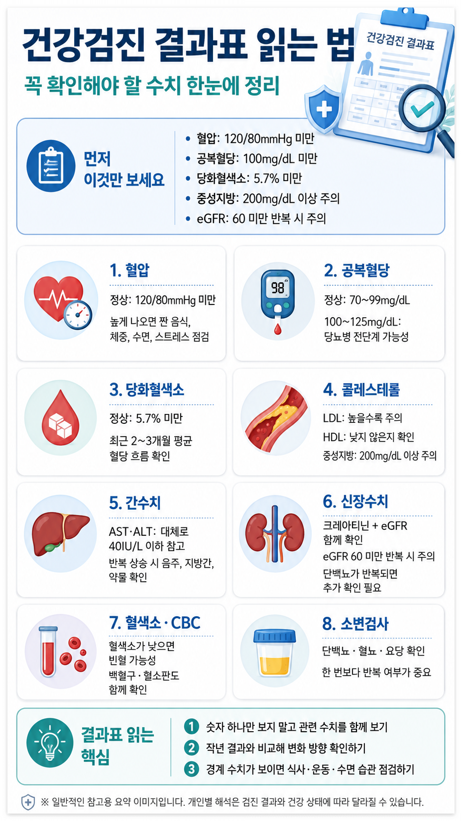건강검진 결과표 보는 법, 꼭 확인해야 할 수치 정리