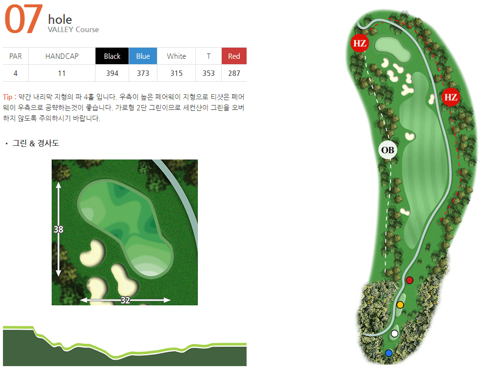 프리스틴밸리 골프클럽 밸리코스 7