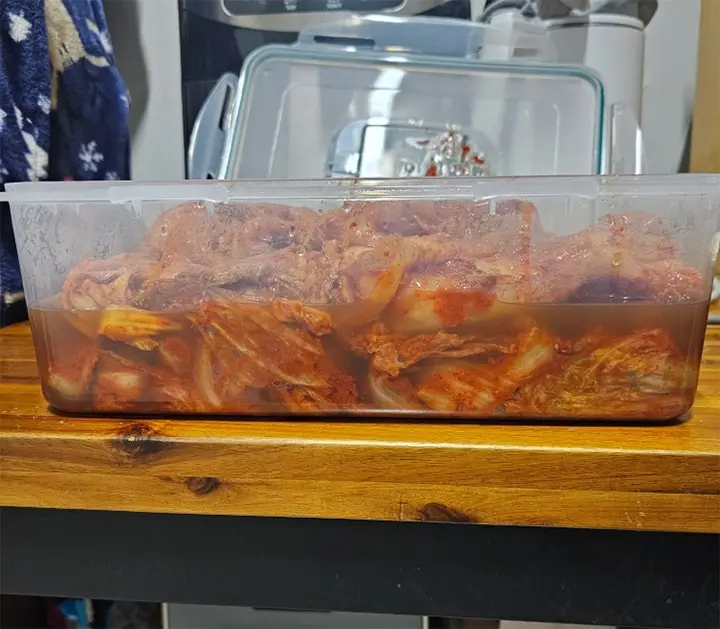 김장김치에 물이 생겨요