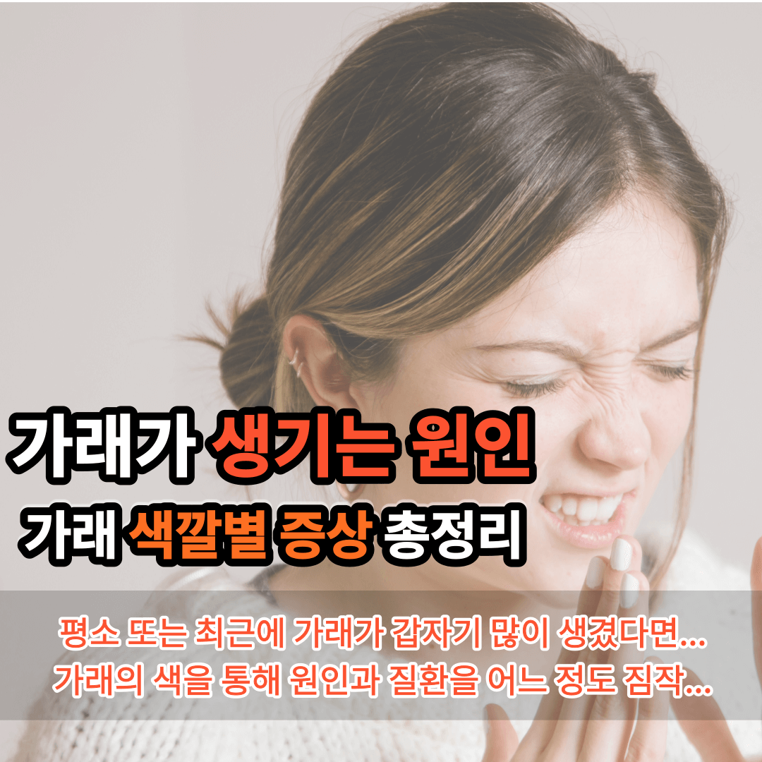가래가 생기는 원인 가래 색깔별 증상