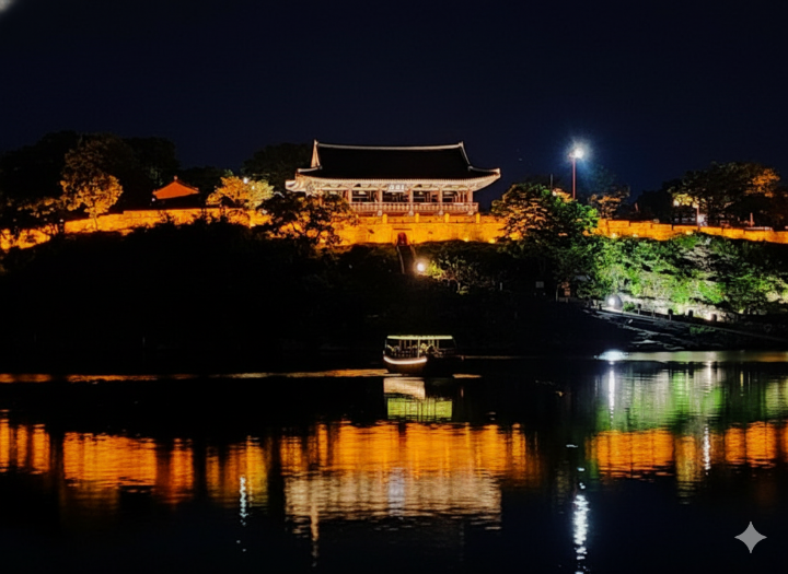 아름다운 진주 남강과 진주성 전경