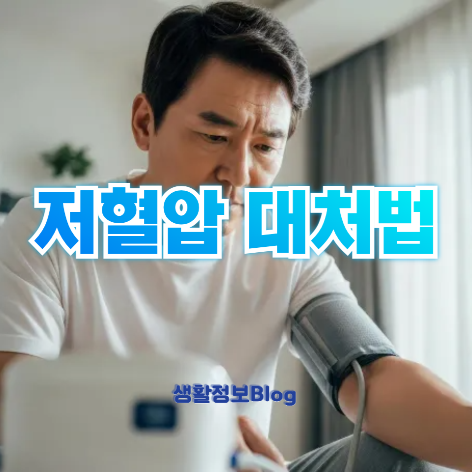 저혈압 대처법