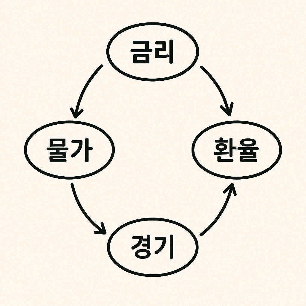 금리-물가-경기-환율 관계